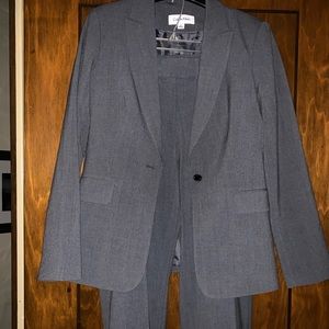Grey Calvin Klein suit